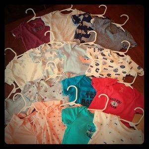 16 pieces: Boys 12-Month Onesie Bundle